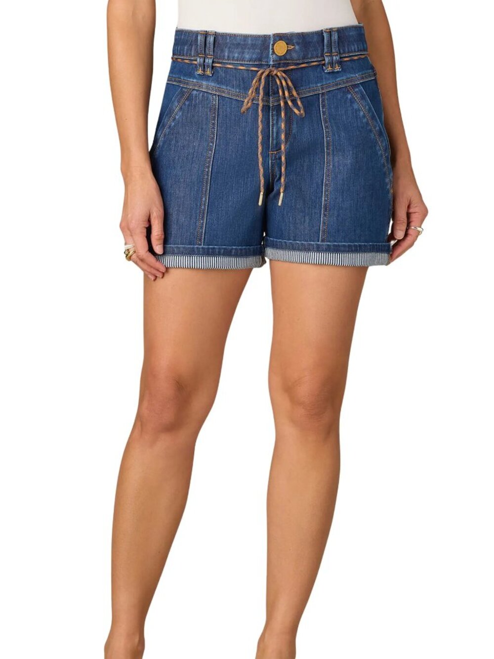 Denim Drawstring shorts, Sz 10 Wit & Wisdom
